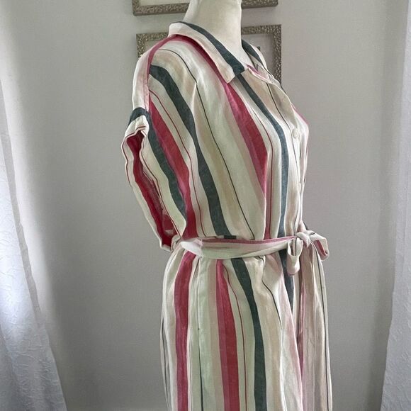 NWT Thread & Supply striped linen dress size medium - Picture 3 of 8